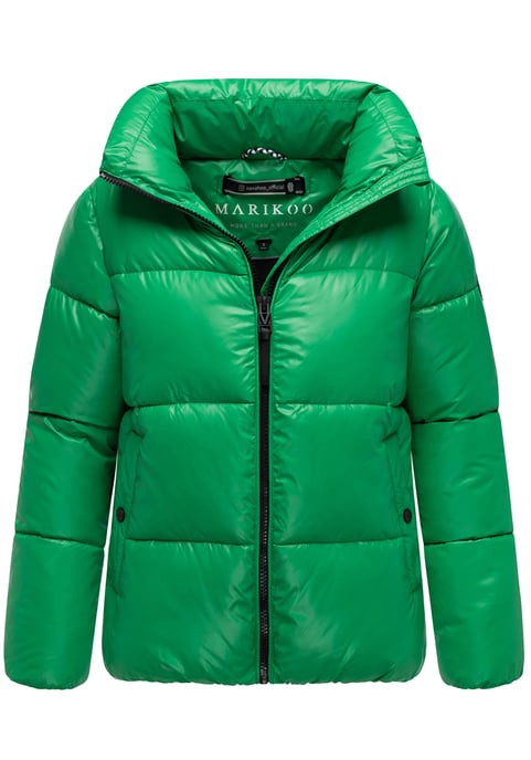 Marikoo Damen Winterjacke Hazalee im Puffer-Stil mit glänzender Optik - Image 1