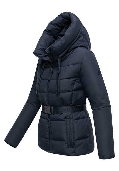Marikoo Damen Winterjacke Himee mit Taillengürtel & Magnettaschen - Image 2