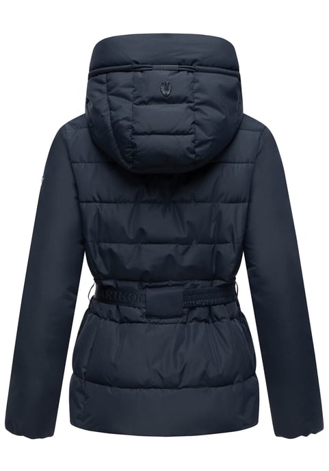 Marikoo Damen Winterjacke Himee mit Taillengürtel & Magnettaschen - Image 3