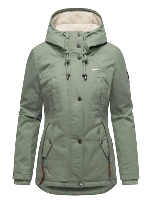 Marikoo Damen Winterjacke mit Teddyfell-Innenfutter & Kapuze - Image 2