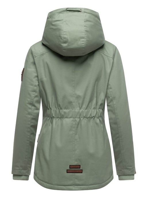 Marikoo Damen Winterjacke mit Teddyfell-Innenfutter & Kapuze - Image 4