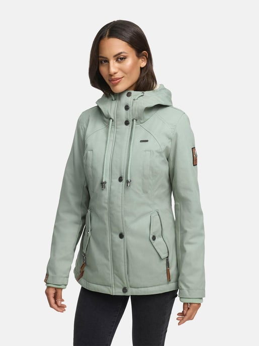 Marikoo Damen Winterjacke mit Teddyfell-Innenfutter & Kapuze - Image 5