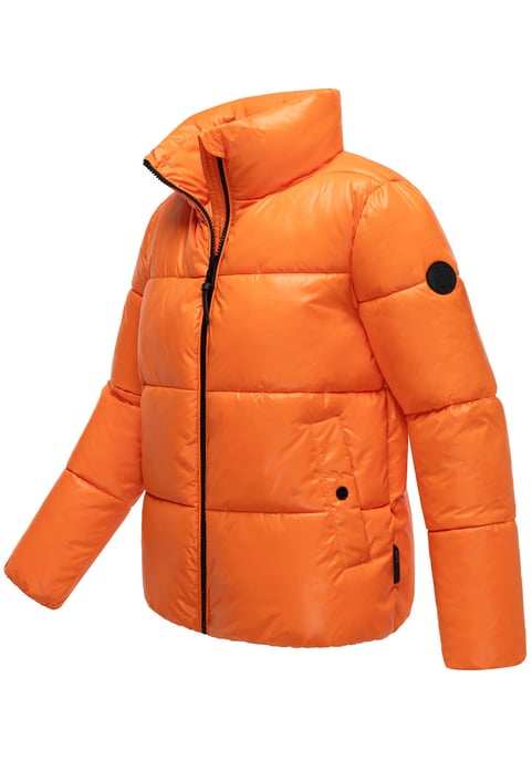 Marikoo Damen Winterjacke Hazalee im Puffer-Stil mit glänzender Optik - Image 2