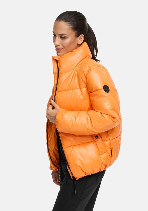 Marikoo Damen Winterjacke Hazalee im Puffer-Stil mit glänzender Optik - Image 6