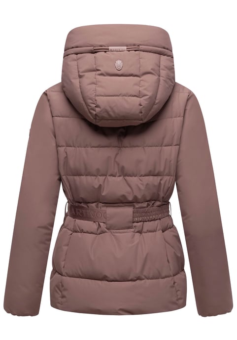 Marikoo Damen Winterjacke Himee mit Taillengürtel & Magnettaschen - Image 3