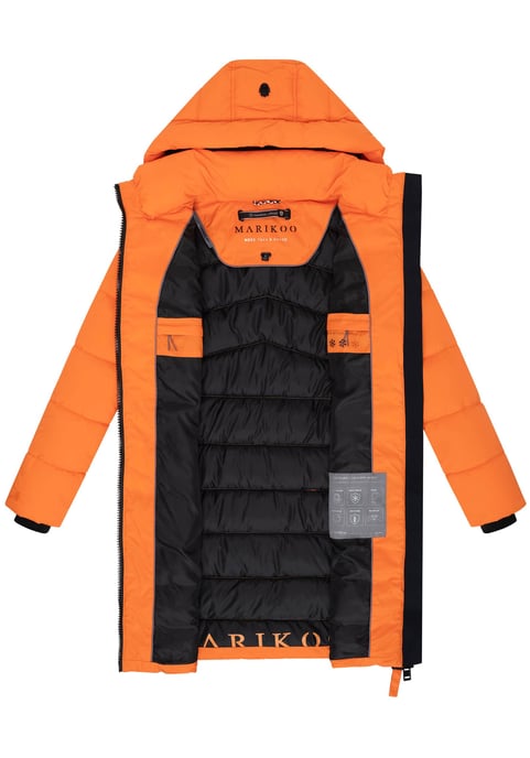 Marikoo Damen Wintermantel Kaltnäschen mit abnehmbarer Kapuze - Image 4