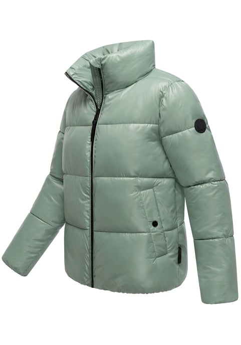 Marikoo Damen Winterjacke Hazalee im Puffer-Stil mit glänzender Optik - Image 2
