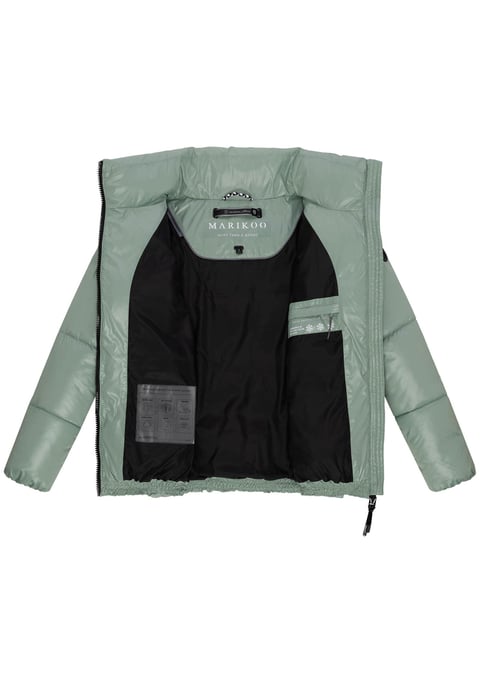 Marikoo Damen Winterjacke Hazalee im Puffer-Stil mit glänzender Optik - Image 4