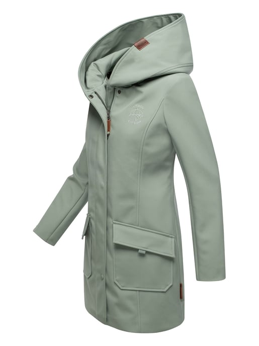 Marikoo Damen Softshelljacke – Mayleen, wasserabweisend mit Kapuze - Image 3