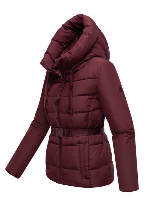 Marikoo Damen Winterjacke Himee mit Taillengürtel & Magnettaschen - Image 2