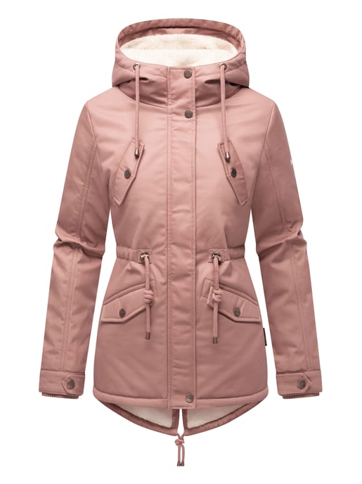 Marikoo Damen Winterjacke Manolya mit Teddyfellfutter & Baumwoll-Obermaterial - Image 2