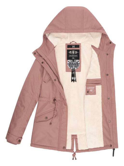Marikoo Damen Winterjacke Manolya mit Teddyfellfutter & Baumwoll-Obermaterial - Image 5