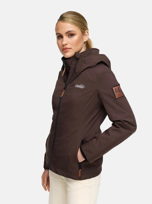 Marikoo Damen Übergangsjacke Erdbeere mit Doppelkragen & Fleece-Innenfutter - Image 4