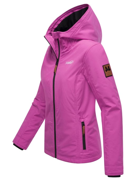 Marikoo Damen Übergangsjacke leichte wind- und wasserabweisende Jacke mit Kapuze Lilac Lily - Image 3