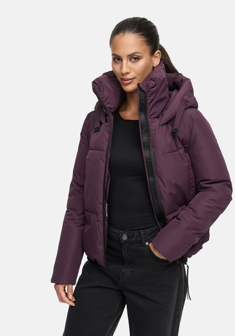 Marikoo Damen Winterjacke Ninikaa mit Kapuze & Fleece-Innenfutter - Image 6