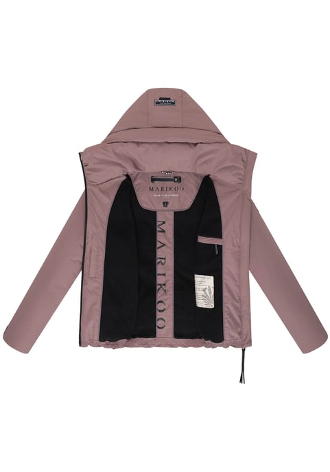 Marikoo Damen Winterjacke Ninikaa mit Kapuze & Fleece-Innenfutter - Image 4