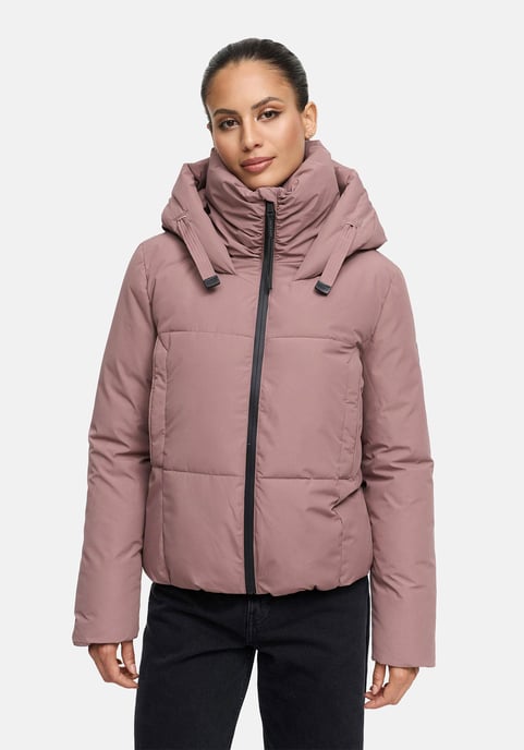 Marikoo Damen Winterjacke Ninikaa mit Kapuze & Fleece-Innenfutter - Image 5
