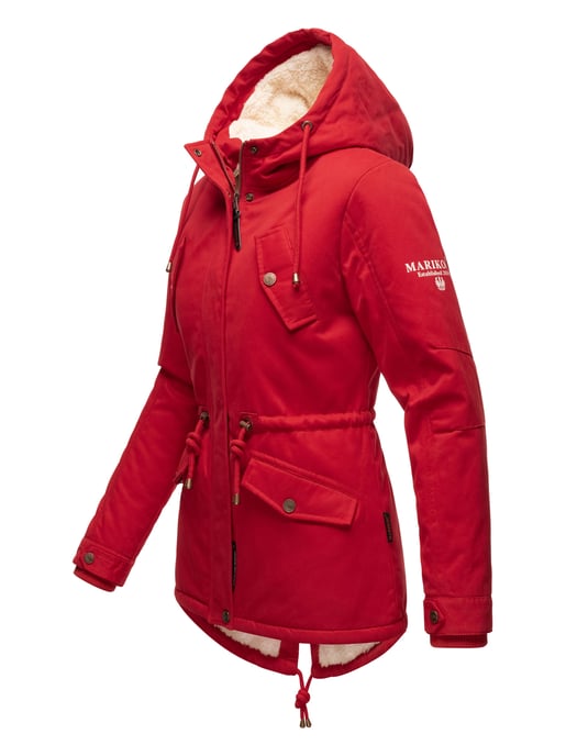 Marikoo Damen Winterjacke Manolya mit Teddyfellfutter & Baumwoll-Obermaterial - Image 3