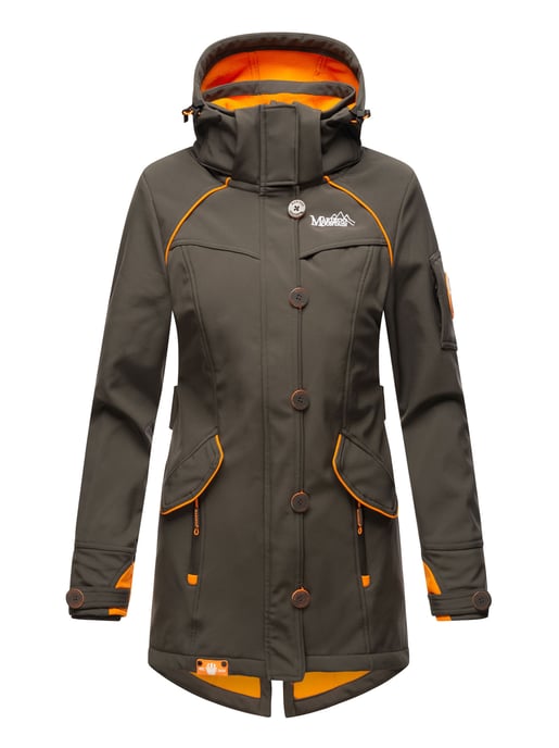 Marikoo Damen Softshelljacke – Soulinaa, wasserdicht mit abnehmbarer Kapuze - Image 2