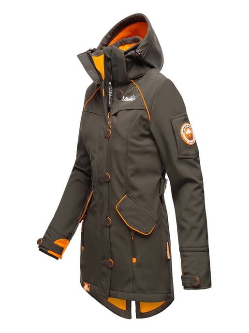 Marikoo Damen Softshelljacke – Soulinaa, wasserdicht mit abnehmbarer Kapuze - Image 3