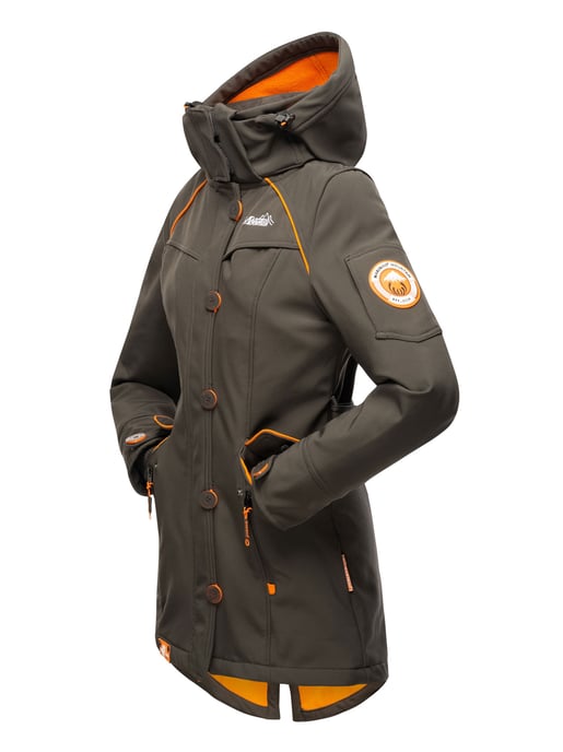Marikoo Damen Softshelljacke – Soulinaa, wasserdicht mit abnehmbarer Kapuze - Image 4