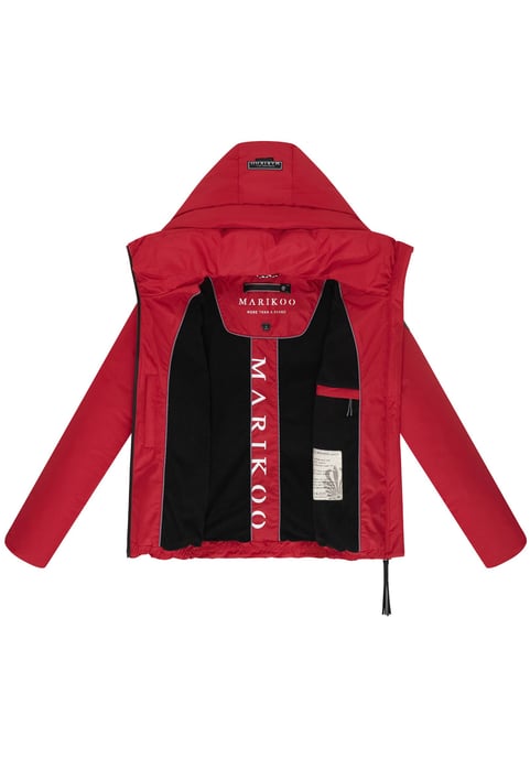 Marikoo Damen Winterjacke Ninikaa mit Kapuze & Fleece-Innenfutter - Image 4