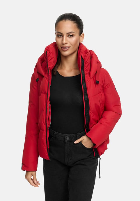 Marikoo Damen Winterjacke Ninikaa mit Kapuze & Fleece-Innenfutter - Image 6
