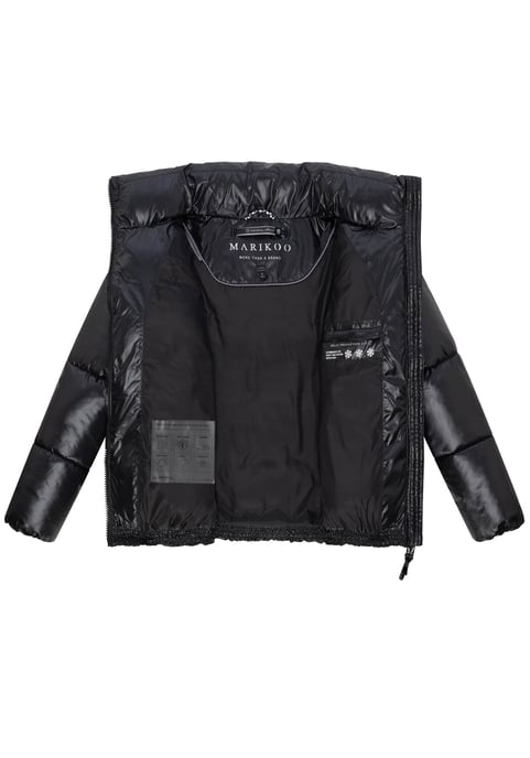 Marikoo Damen Winterjacke Hazalee im Puffer-Stil mit glänzender Optik - Image 4