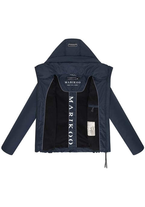 Marikoo Damen Winterjacke Ninikaa mit Kapuze & Fleece-Innenfutter - Image 4