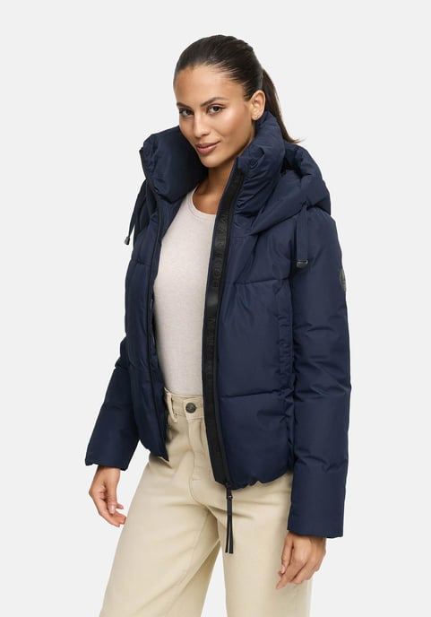Marikoo Damen Winterjacke Ninikaa mit Kapuze & Fleece-Innenfutter - Image 6