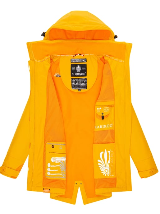 Marikoo Damen Softshelljacke – Soulinaa, wasserdicht mit abnehmbarer Kapuze - Image 6