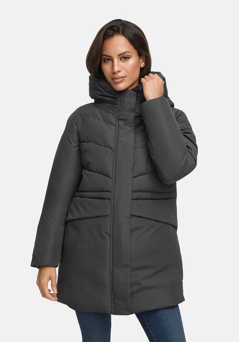 Marikoo Damen Winterjacke Delilah mit Fleecefutter & Taillenregulierung - Image 5