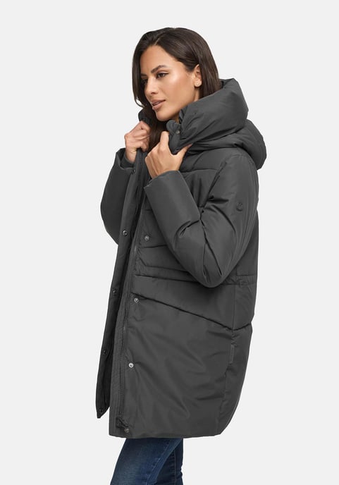 Marikoo Damen Winterjacke Delilah mit Fleecefutter & Taillenregulierung - Image 6