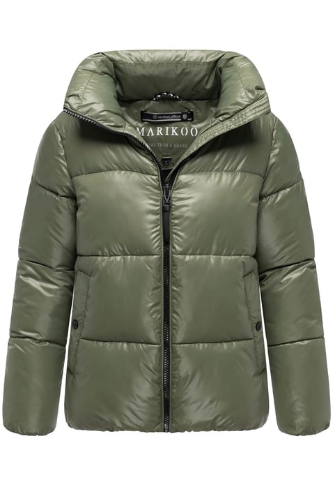 Marikoo Damen Winterjacke Hazalee im Puffer-Stil mit glänzender Optik - Image 1
