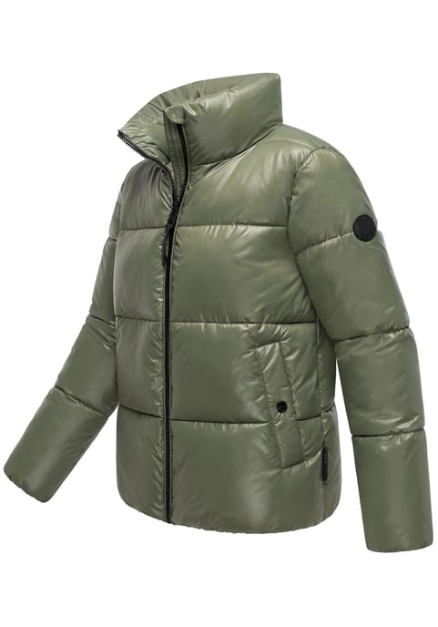 Marikoo Damen Winterjacke Hazalee im Puffer-Stil mit glänzender Optik - Image 2