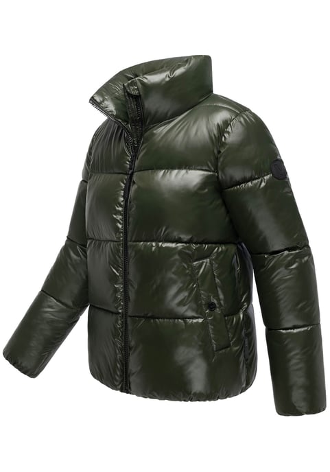 Marikoo Damen Winterjacke Hazalee im Puffer-Stil mit glänzender Optik - Image 2