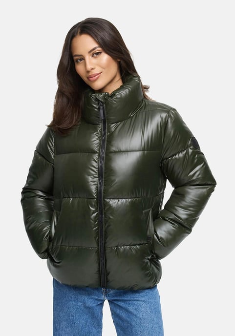 Marikoo Damen Winterjacke Hazalee im Puffer-Stil mit glänzender Optik - Image 5