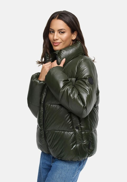 Marikoo Damen Winterjacke Hazalee im Puffer-Stil mit glänzender Optik - Image 6