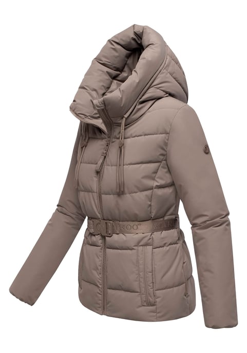 Marikoo Damen Winterjacke Himee mit Taillengürtel & Magnettaschen - Image 2