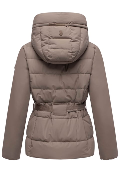 Marikoo Damen Winterjacke Himee mit Taillengürtel & Magnettaschen - Image 3