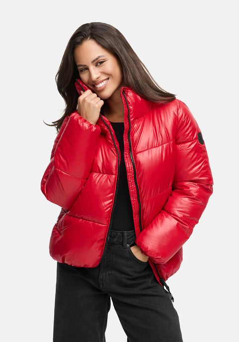 Marikoo Damen Winterjacke Hazalee im Puffer-Stil mit glänzender Optik - Image 5