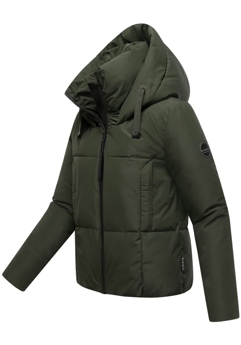 Marikoo Damen Winterjacke Ninikaa mit Kapuze & Fleece-Innenfutter - Image 2