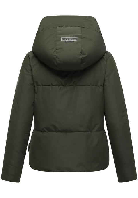 Marikoo Damen Winterjacke Ninikaa mit Kapuze & Fleece-Innenfutter - Image 3