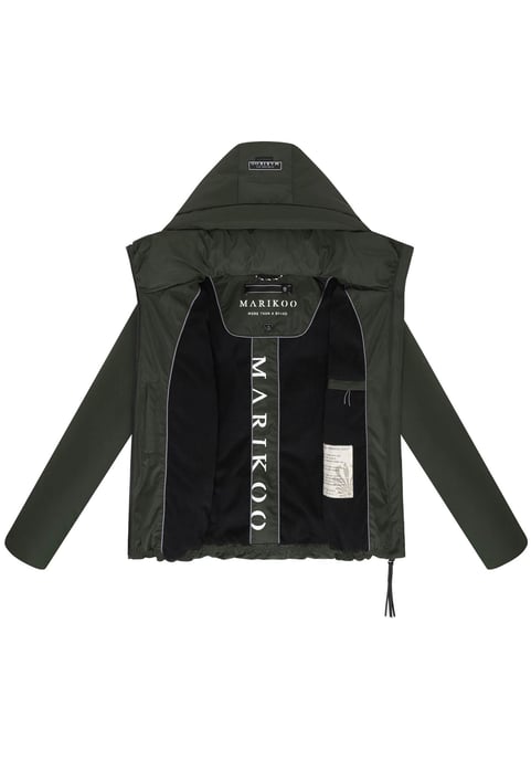 Marikoo Damen Winterjacke Ninikaa mit Kapuze & Fleece-Innenfutter - Image 4