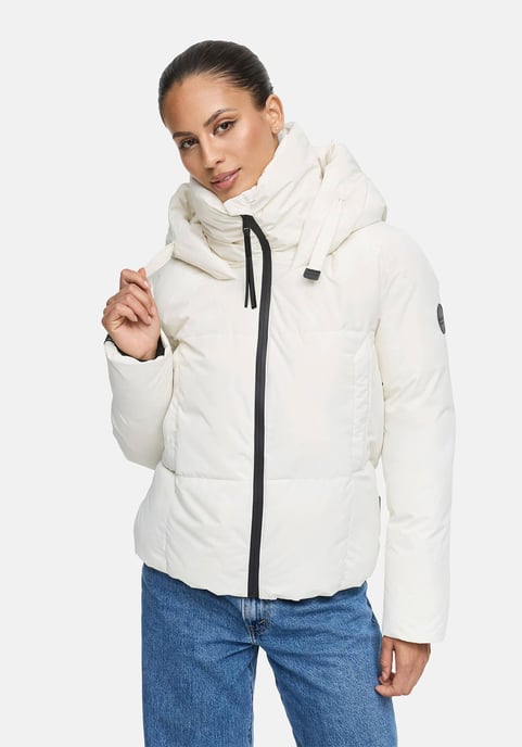 Marikoo Damen Winterjacke Ninikaa mit Kapuze & Fleece-Innenfutter - Image 5