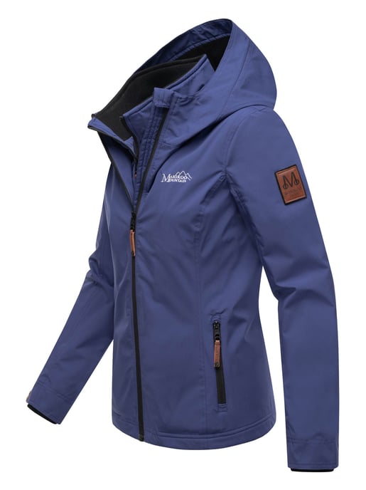 Marikoo Damen Übergangsjacke Erdbeere mit Doppelkragen & Fleece-Innenfutter - Image 4