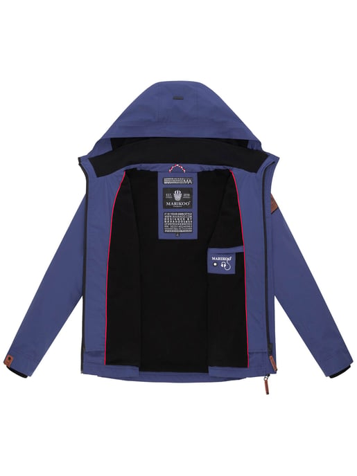 Marikoo Damen Übergangsjacke Erdbeere mit Doppelkragen & Fleece-Innenfutter - Image 6