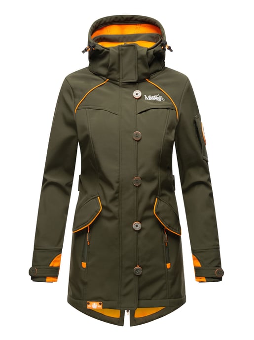 Marikoo Damen Softshelljacke – Soulinaa, wasserdicht mit abnehmbarer Kapuze - Image 2