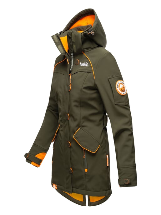 Marikoo Damen Softshelljacke – Soulinaa, wasserdicht mit abnehmbarer Kapuze - Image 3