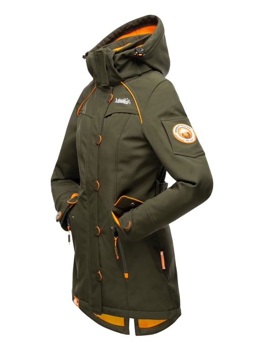 Marikoo Damen Softshelljacke – Soulinaa, wasserdicht mit abnehmbarer Kapuze - Image 4